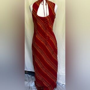 Vintage striped maxi dress